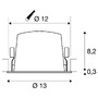 Kruhová - LA 1009760 NUMINOS® L Stropní vestavné svítidlo, 2700 K, 40°, IP20, kulaté, černé / bílé - BIG WHITE (SLV) - foto 3