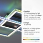 Hranatá - LD 14634-55 FELIX60 LED stropní svítidlo 44,5x44,5cm, stříbrná barva, otočné, RGB Rainbow, stmívatelné RGB+2700-5000K - LEUCHTEN DIREKT / JUST LIGHT - foto 3