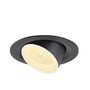 Kruhová - LA 1009566 NUMINOS® GIMBLE M Stropní vestavné svítidlo, 3000 K, 55°, černá / bílá - BIG WHITE (SLV) - foto 3
