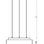 Kruhová - OS ERI67381 ERIS LE2 závěsné skleněné svítidlo stříbrná / bílá IP40 3000 K 18W LED - OSMONT - foto 3