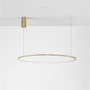 Kruhová - NV 9345610 Závěsné svítidlo TARQUIN broušený zlatý hliník a akryl LED 58W 230V 3000K IP20 stmívatelné - NOVA LUCE - foto 3