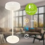 Stolní lampy dekorační - BRILO 7668016 Pala stolní lampička - 2W, 200lm, bezdrátová, LED, dotykový vypínač, stmívatelné, bílá - BRILO - foto 3