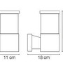 Nástěnná - ILUX 004716 Venkovní nástěnné svítidlo Ideal Lux Tronco AP1 nero 004716 černé IP44 - IDEALLUX - foto 3
