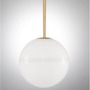 Koule - NV 9960612 Závěsné svítidlo CANTONA bílé opálové sklo mosaz zlatá E27 1x12W 230V IP20 bez žárovky - NOVA LUCE - foto 3