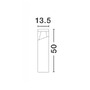 Sloupková - NV 813104 Venkovní sloupkové svítidlo LOCK hliník tmavě šedá bílý a čirý akrylový difuzor LED 12W 220-240V 45st. IP54 3000K nebo 4000K - NOVA LUCE - foto 3