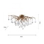 Dekorativní - PN 8090-11 Stropní svítidlo ICICLE 4x G9 40W š.60cm mosaz - PAUL NEUHAUS - foto 3