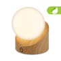 Stolní lampy dekorační - BRILO 7561011 Sora Mini LED stolní lampička bezdrátová IP54, stmívatelné, dotykový vypínač, imitace dřeva - BRILO - foto 3