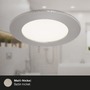Kruhová - BRI 7284-012 LED vestavné svítidlo, pr. 12 cm, 7 W, matný nikl - BRILONER - foto 3