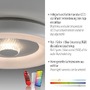Kruhová - LD 14271-16 LED stropní svítidlo bílé s křišťálovým efektem, dálkové ovládání, Tuya, stmívatelné s aplikací RGB/2700-5000K - JUST LIGHT - foto 3