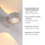 Nepřímé osvětlení - LD 19331-39 Kolekce Schöner Wohnen LED nástěnné svítidlo CHIA, písková barva, Up- &amp; Downlight, 3000K - JUST LIGHT - foto 3