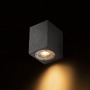 Nástěnná - RED R13793 KANE I nástěnná beton/dekor tmavý granit 230V LED GU10 5W IP65 - RED - DESIGN RENDL - foto 3