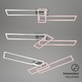 Hranatá - BRILO 3154018 LED CCT rám 110 cm 2x19W 2300lm chrom (starý kód: BRILO 3154-018) - BRILO - foto 3