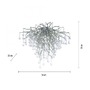 Dekorativní - PN 8091-55 Stropní svítidlo ICICLE 9x G9 40W š.50cm stříbrná - PAUL NEUHAUS - foto 3