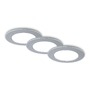 Kruhová - BRI 7034-034 CCT LED vestavná svítidla sada, pr.9,2 cm, 3x LED, 4,8 W, 450 lm, matný chrom - BRILONER - foto 3