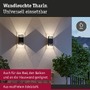 Dekorativní - P 71251 LED nástěnné svítidlo Tharin IP44 3000K 120x104mm 2x3,7W černá - PAULMANN - foto 3
