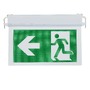 LED nouzové osvětlení - LED zapuštěné pevné nouzové výstupné světlo 3 hodiny trvání s PVC legendou - foto 3