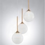 Vícečetná - NV 9960613 Závěsné svítidlo CANTONA bílé opálové sklo mosaz zlatá G9 3x5W 230V IP20 bez žárovky - NOVA LUCE - foto 3