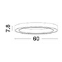 Kruhová - NV 9558620 Stropní svítidlo STING LED stropní svítidlo hliník a akryl bronz Epistar SMD2835 40W 3000K Eaglerise TRIAC driver D60 H7.8 120st. IP20 stmívatelné - NOVA LUCE - foto 3