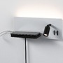 Dekorativní - P 71103 LED nástěnné svítidlo Serra USB C 2700K / 230V 5,5 / 1x2,6W stmívatelné bílá mat/černá mat - PAULMANN - foto 3