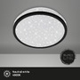 Kruhová - BRI 3456-015 LED stropní svítidlo hvězdné nebe, pr. 21,7 cm, 10 W, černá - BRILONER - foto 3