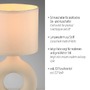 Stolní lampy dekorační - LD 14193-39 CARARA stolní lampa béžová vypínač látkové stínidlo na noční stolek - JUST LIGHT - foto 3