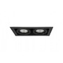 Hranatá - AZZ AZ2875 Stropní zápustné bodové svítidlo Azzardo Nova 2 black/black AZ2875 GU10+ADAP111/ES111 2x40/2x50W IP20 34,5cm černé - AZZARDO - foto 3