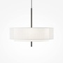 Kruhová - M MOD613PL-05W1 Závěsné svítidlo Bergamo E27 5x60W černá/bílá kov - MAYTONI - foto 3