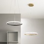 Kruhová - FAN LED-AXIS-S40-ORO Závěsné LED svítidlo Axis zlatá, 20 W, 3650 lm, CCT, 40 x 150 cm - FANEUROPE - foto 3
