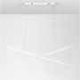 Podélná - NV 9060910 Závěsné svítidlo X-LINE bílý hliník a akryl LED 40W 230V IP20 3000K stmívatelné - NOVA LUCE - foto 3