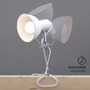 Stolní lampy s klipem - BRI 2790016 Svítidlo se svorkou 30,5 cm 1x E14 8W bílé (starý kód: BRI 2790-016) - BRILONER - foto 3