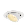 Kruhová - LA 1009410 NUMINOS® GIMBLE S Stropní vestavné svítidlo, 3000 K, 40°, IP20, kulaté, bílé - BIG WHITE (SLV) - foto 3