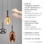 Dekorativní - PN 2679-70 IRIDES LED závěsné svítidlo 3 ramenné nastavitelná výška Comfort Lift paměťová funkce SimplyDim 3000K - PAUL NEUHAUS - foto 3