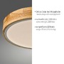 Kruhová - LD 14288-16 BILA LED stropní svítidlo kruhové bílé dřevodekor nadčasový design 3000K - JUST LIGHT - foto 3