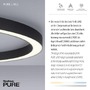 Kruhová - PN 6306-13 Paul Neuhaus LED stropní svítidlo PURE-LINES 70x70 CCT dálkový ovladač 2700-5000K antracit - PAUL NEUHAUS - foto 3