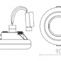 Kruhová - RED R10311 Zápustné svítidlo ESTA R zápustná stříbrná 230V GU10 50W - RED - DESIGN RENDL - foto 3