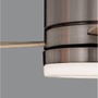 Ventilátory - NV 9953016 Stropní ventilátor se světlem SATIN broušený nikl ocel a sklo dřevěné listy 5 rychlostí 35W LED 18W 3000K - NOVA LUCE - foto 3