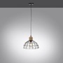 Kónická - LD 15121-18 TARO LED závěsné svítidlo 31x31 kovové stínítko přírodní dřevo černá 1 ramenné do kuchyně - LEUCHTEN DIREKT / JUST LIGHT - foto 3