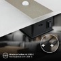 Nepřímé osvětlení - BRI 3888012 Aura nástěnné svítidlo - 2,5W, 100lm, nabíjecí, LED, s pohybové čidlo, matný nikl - BRILONER - foto 3