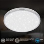 Kruhová - BRI 3933018 Tak stropní svítidlo pr.24 cm - 12W, 1300lm, LED, hvězdné nebe, IP44, chrom - BRILONER - foto 3