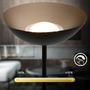 Stojací lampy - BRILO 1500015 Estate LED stojanová bezdrátová lampa, stmívatelné, dotykový vypínač, černá - BRILO - foto 3