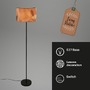 Stojací lampy - BRI 1853014 Mata stojanová lampa, dekor s lístky, nožní vypínač, kávová barva - BRILONER - foto 3