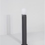 Sloupková - NV 9209212 Venkovní sloupkové svítidlo PYRO tmavě šedý hliník bílý akryl E27 1x12W 220-240V IP54 bez žárovky - NOVA LUCE - foto 3