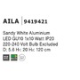 Válec - NV 9419421 Závěsné svítidlo AILA bílý hliník GU10 1x10W IP20 220-240V bez žárovky - NOVA LUCE - foto 3