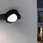 Nástěnná - P 94406 Venkovní nástěnné svítidlo Swivea antracit IP44 8W 230V teplá bílá nastavitelná hlava svítidla - PAULMANN - foto 3