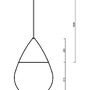 Kónická - OS DAN63066 DANAE S závěsné skleněné svítidlo černá / bílá IP40 3000 K 2x20/9W LED (původní kód OS 63066) - OSMONT - foto 3
