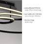 Kruhová - LD 15321-18 LUMACA LED stropní svítidlo černé světelné kruhy do jídelny nebo obývacího pokoje 3000K - JUST LIGHT - foto 3