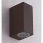 Nástěnná - FAN I-QUBO-AP2 BRO Venkovní nástěnné svítidlo Qubo kortenové, 2xGU10, IP54, 15,1 x 9,3 x 6,7 cm - FANEUROPE - foto 3
