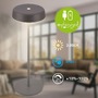 Stolní lampy dekorační - BRILO 7668015 Pala stolní lampička - 2W, 200lm, bezdrátová, LED, dotykový vypínač, stmívatelné, antracit - BRILO - foto 3