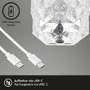 Na stůl - BRILO 7463010 LED nabíjecí stolní lampa, 21,5 cm, 2,3W, 65lm transparentní - BRILONER - foto 3
