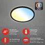 Kruhová - BRILO 7058-015 CCT svítidlo LED panel, pr. 29,3 cm, 18 W, 2400 lm, černá - BRILO - foto 3